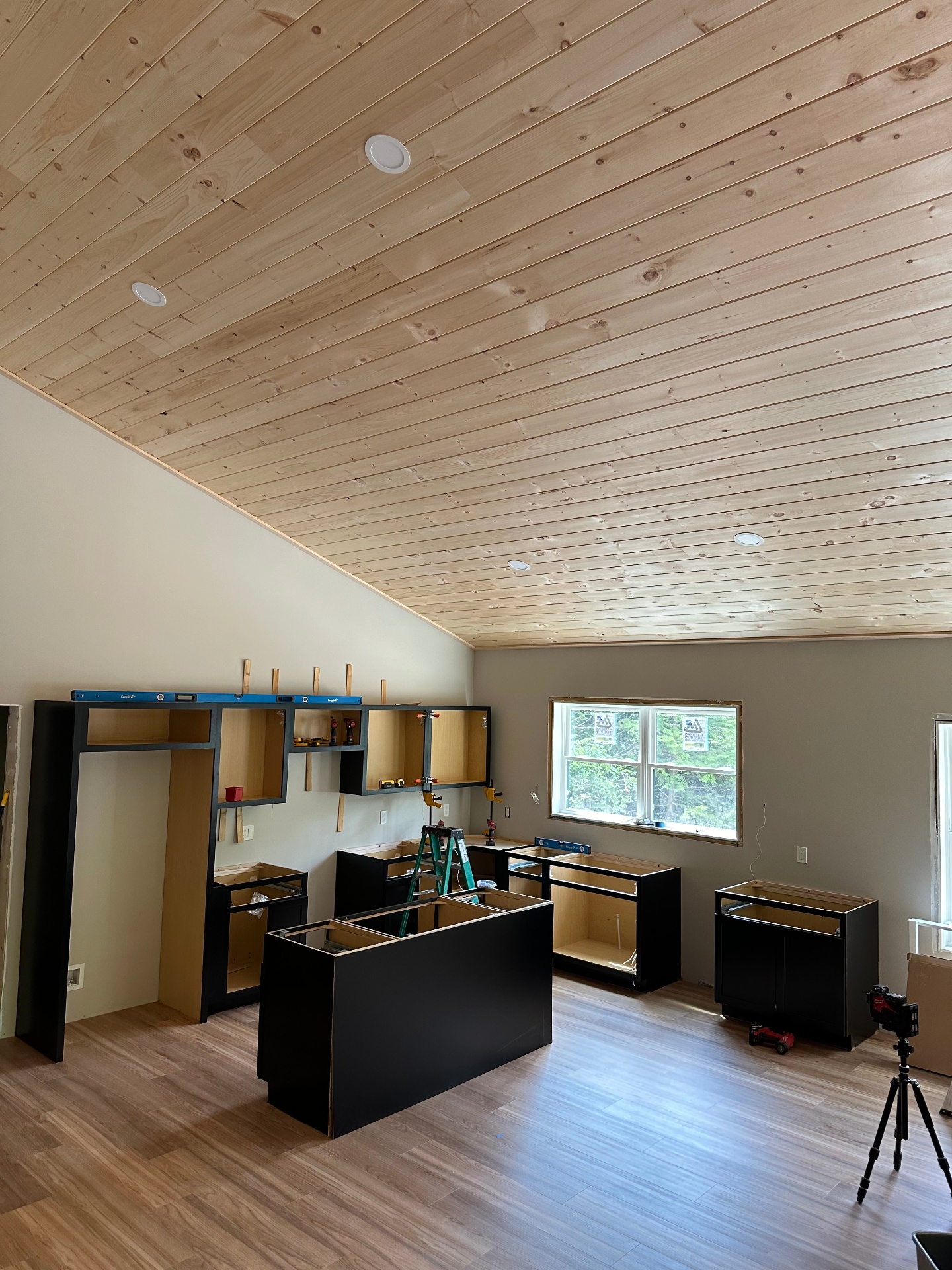 Custom barndominium kitchen remodel in Conway NH by Valley Builders